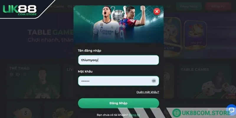 Đăng nhập UK88 đơn giản với vài thao tác cơ bản