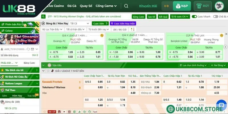 Cơ hội chơi nhiều trận đấu khác nhau